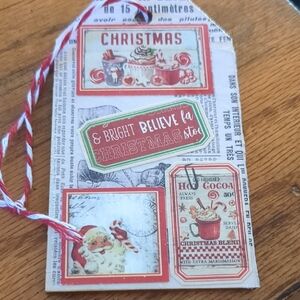 Vintage Christmas Holiday Gift Tag/Ornament